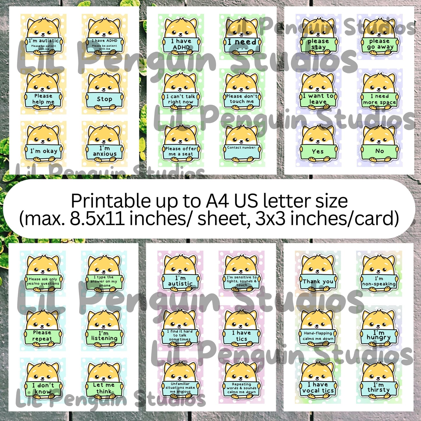 Dog Communication Cards & Affirmation Cards (Digital) - PRIVATE PRACTICE USE