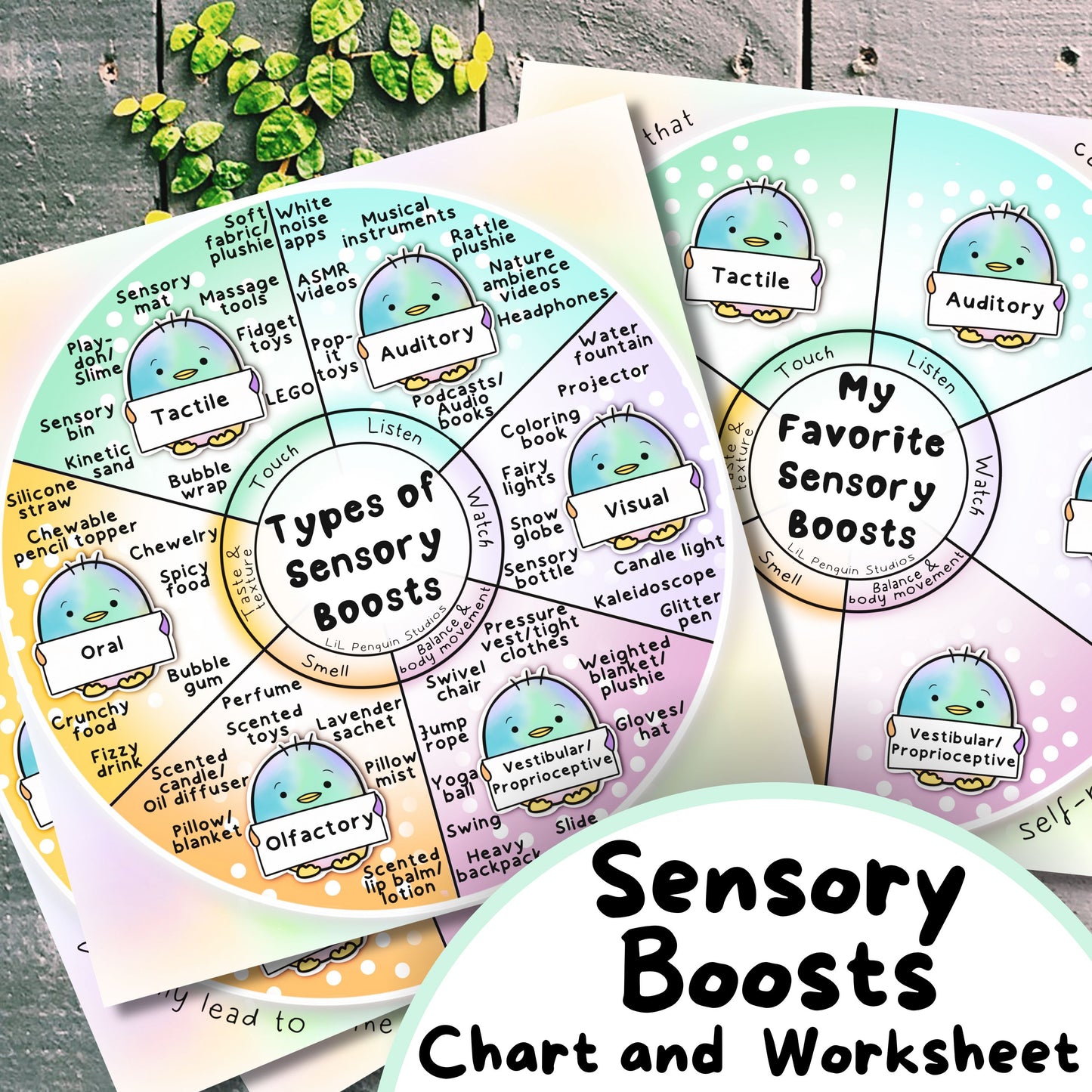 Autism Sensory Charts and Worksheets