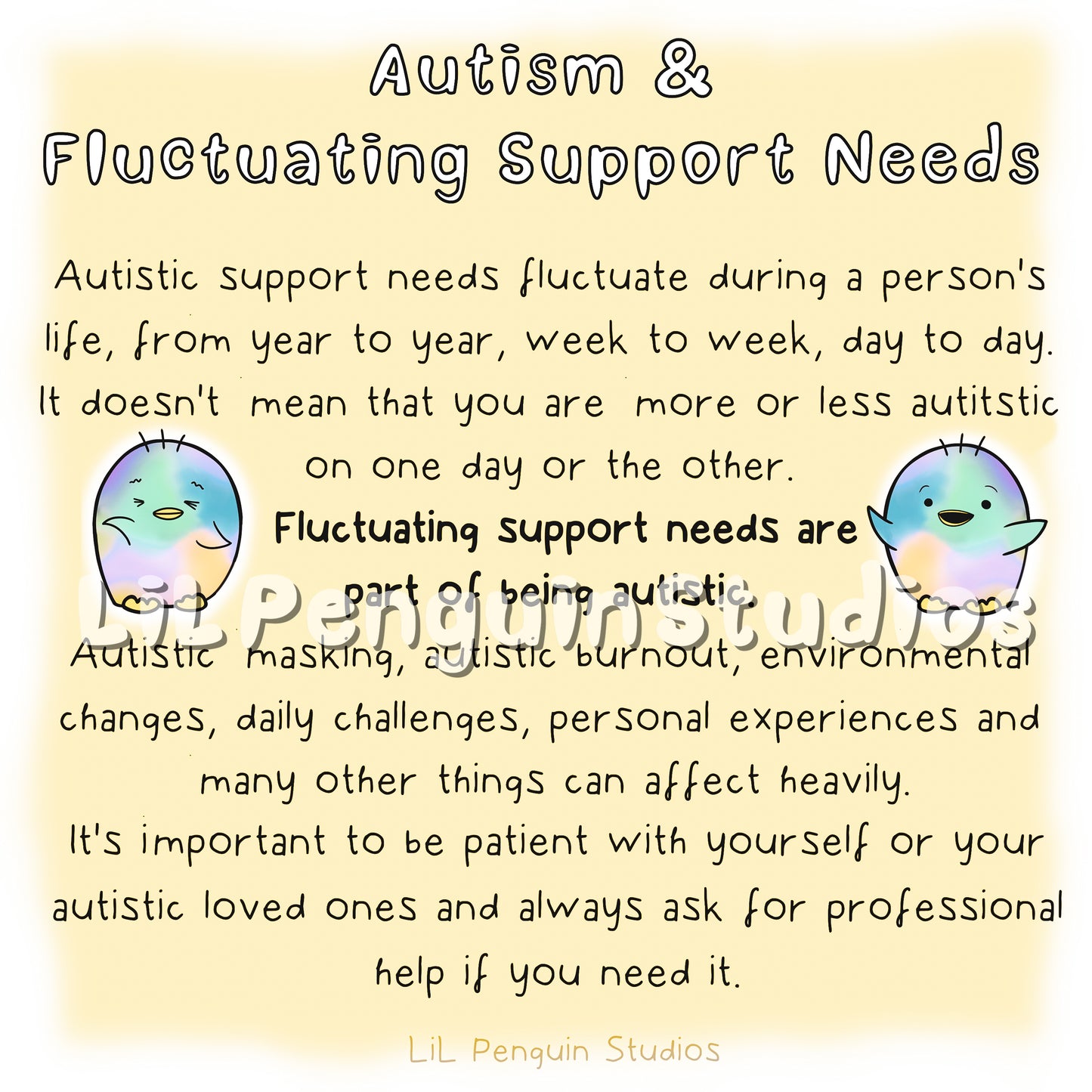 Autism and Fluctuating Support Needs Bundle with a Worksheet - Private Practice Use