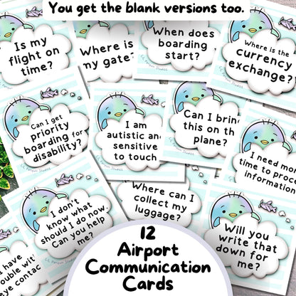 airport communication cards