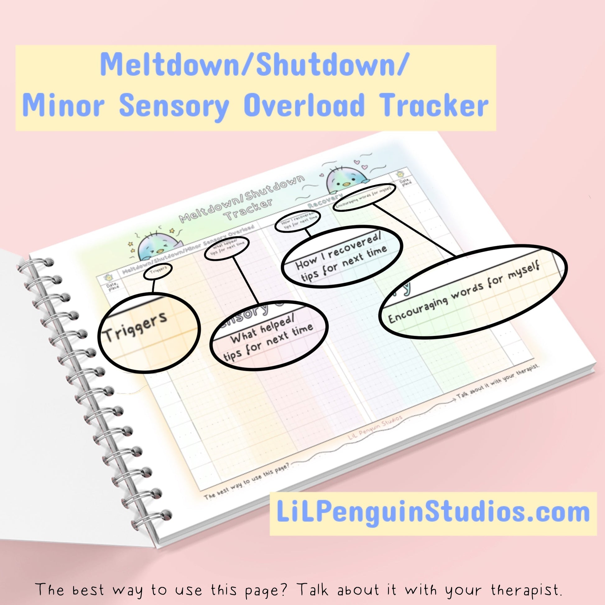 Printable Meltdown Tracker (also for shutdowns and minor sensory overloads)