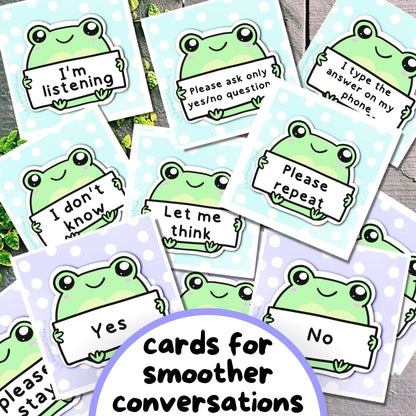 Frog Communication Cards & Affirmation Cards (Digital) - PRIVATE PRACTICE USE