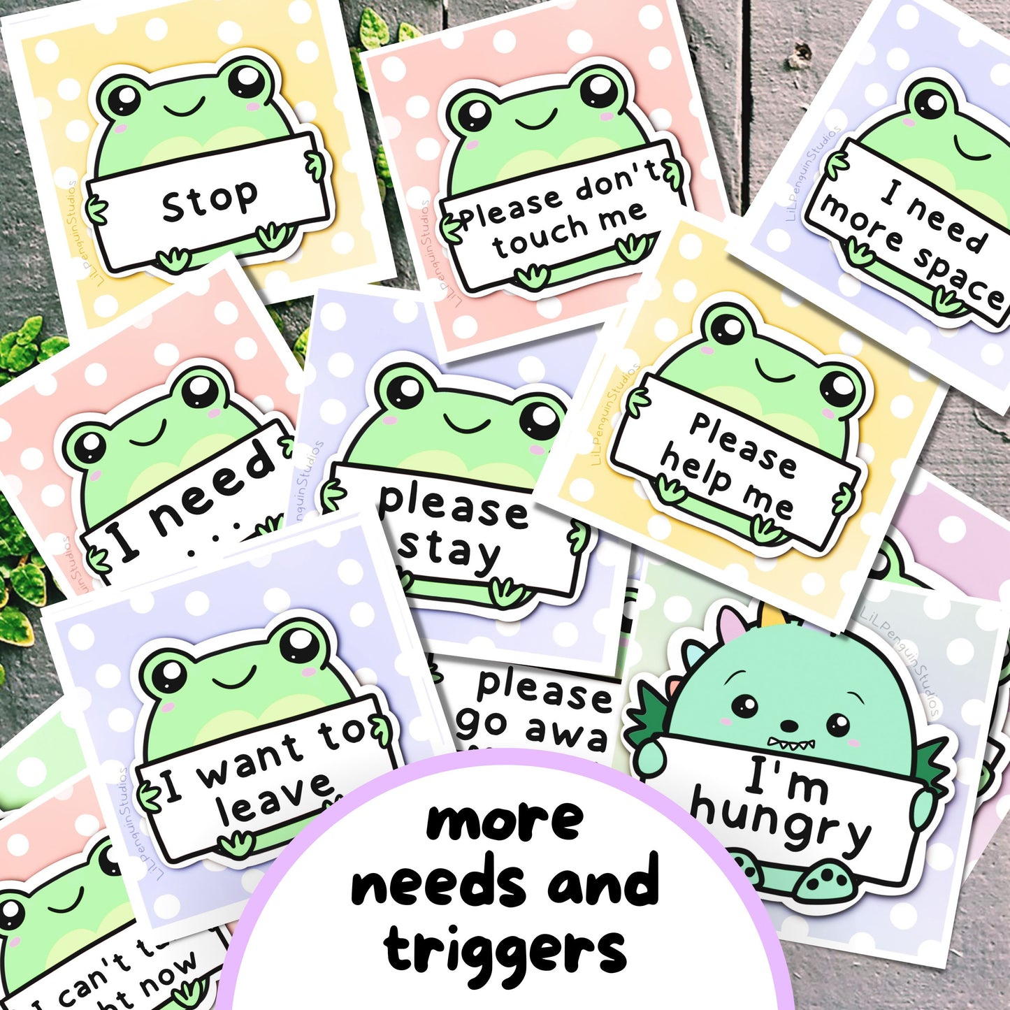 Frog Communication Cards & Affirmation Cards (Digital) - PRIVATE PRACTICE USE