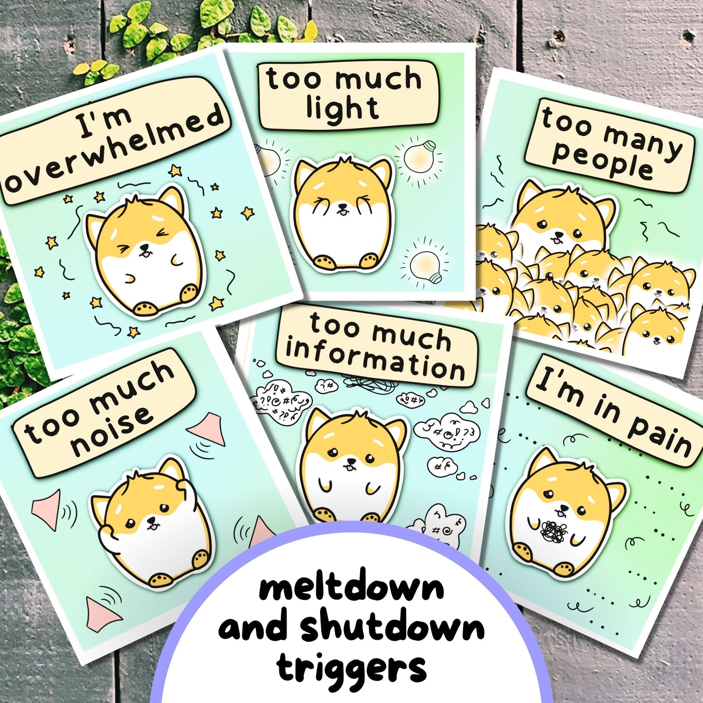 Communication Cards & Affirmation Cards (Digital) ft. Kifli, the Dog - Private Practice Use