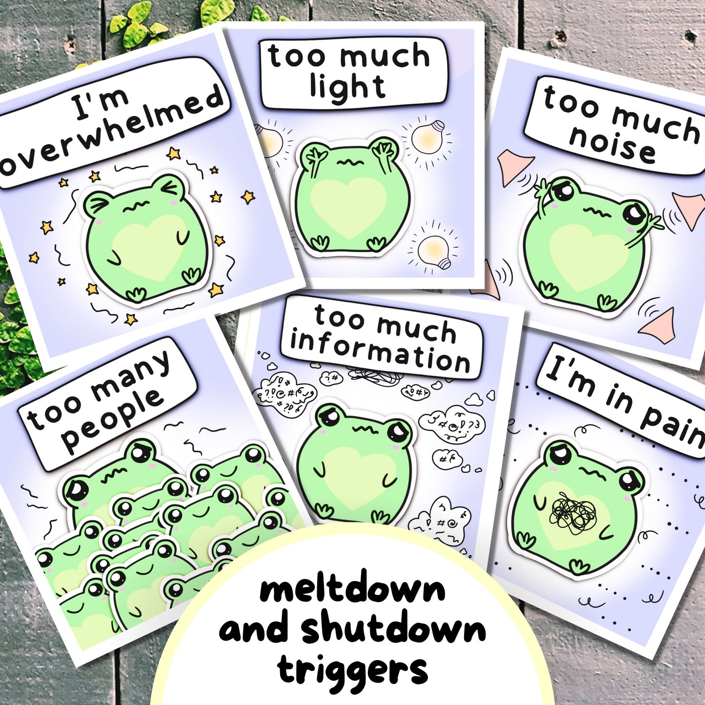 Frog Communication Cards & Affirmation Cards (Digital) - PRIVATE PRACTICE USE
