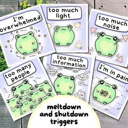 Frog Communication Cards & Affirmation Cards (Digital) - PRIVATE PRACTICE USE