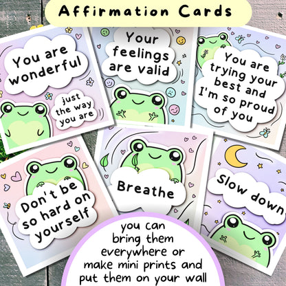 Frog Communication Cards & Affirmation Cards (Digital) - PRIVATE PRACTICE USE