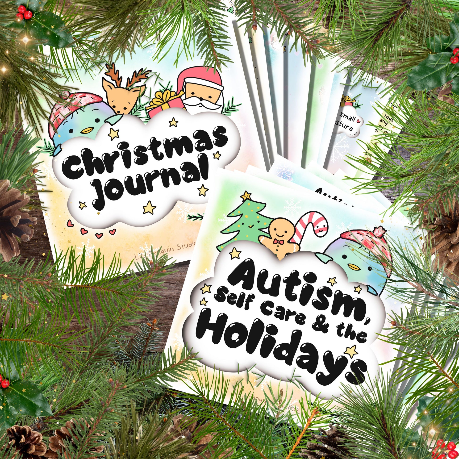 Autism Christmas Gift Set. A gentle guide to help autistic people and their loved ones face the challenges of the festive season.
