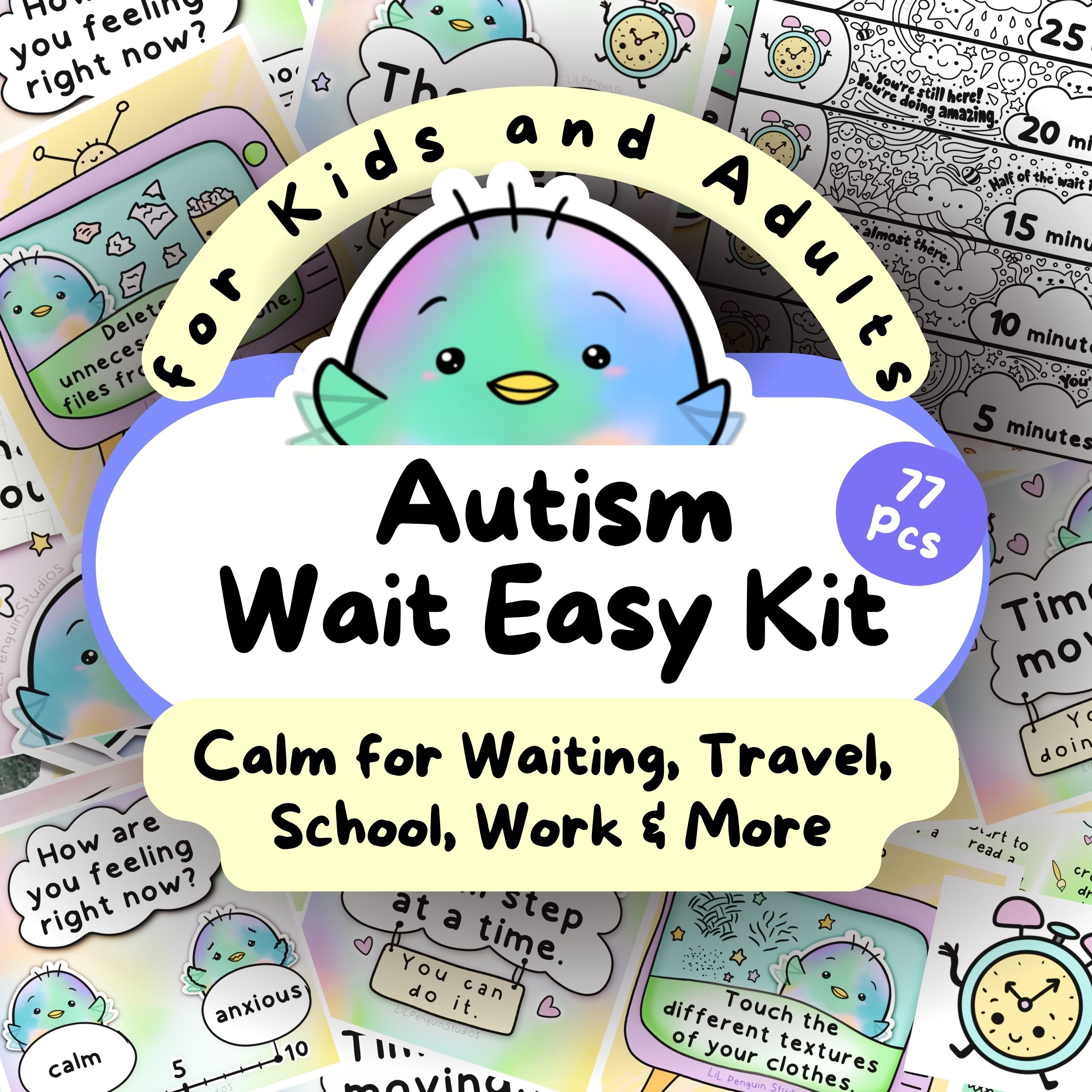 Autism Wait Easy Kit | LiL Penguin Studios