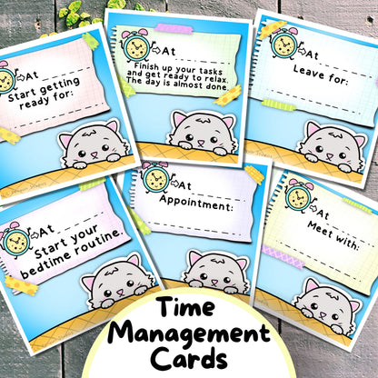 Autism Time-Management Bundle (Visual Timers, Planners, Cards)