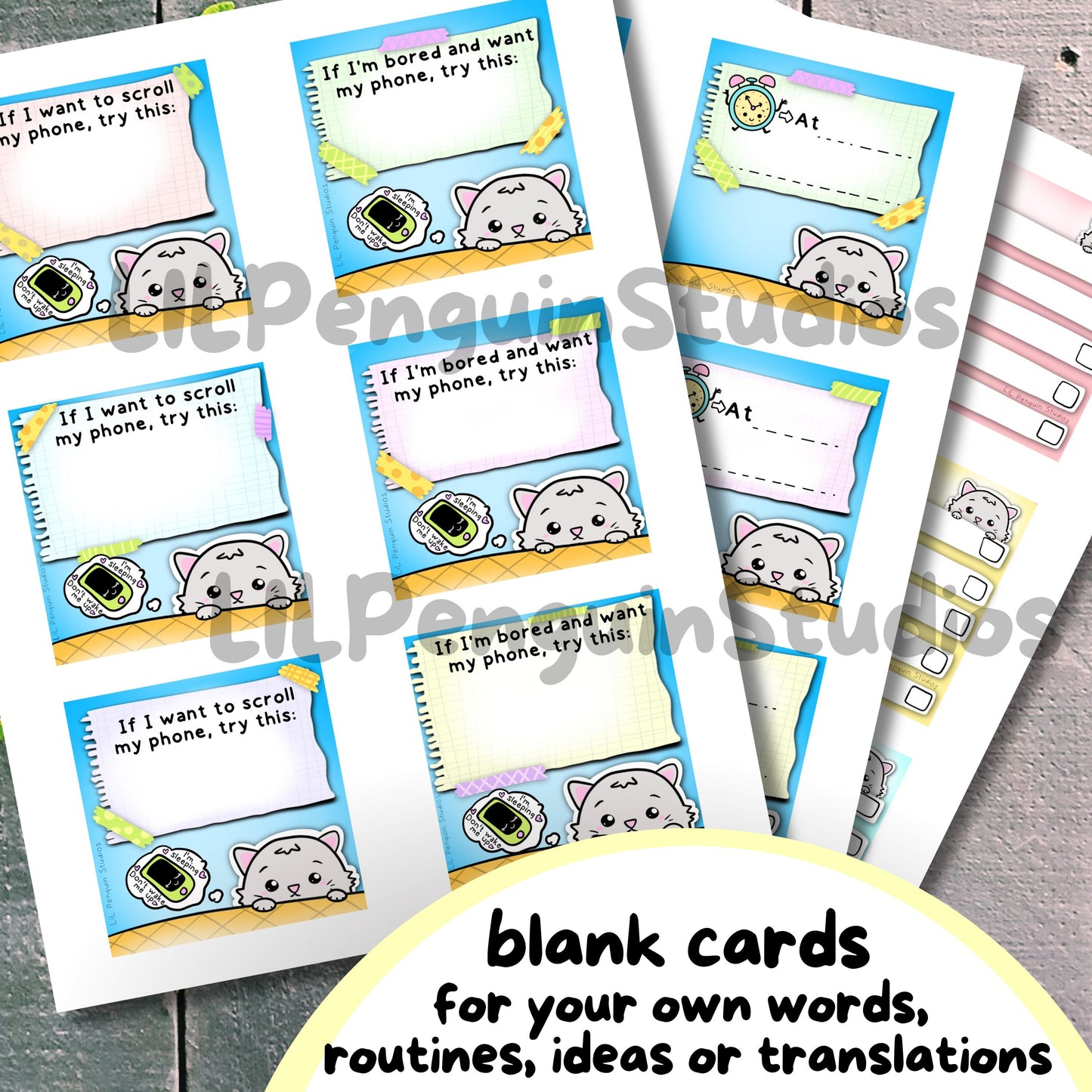 Autism Time-Management Bundle (Visual Timers, Planners, Cards)