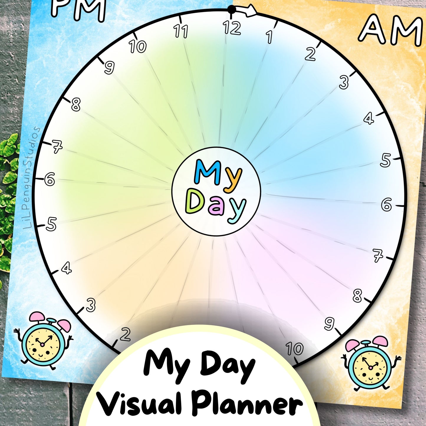 Autism Time-Management Bundle (Visual Timers, Planners, Cards)