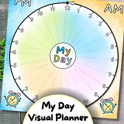 Autism Time-Management Bundle (Visual Timers, Planners, Cards)