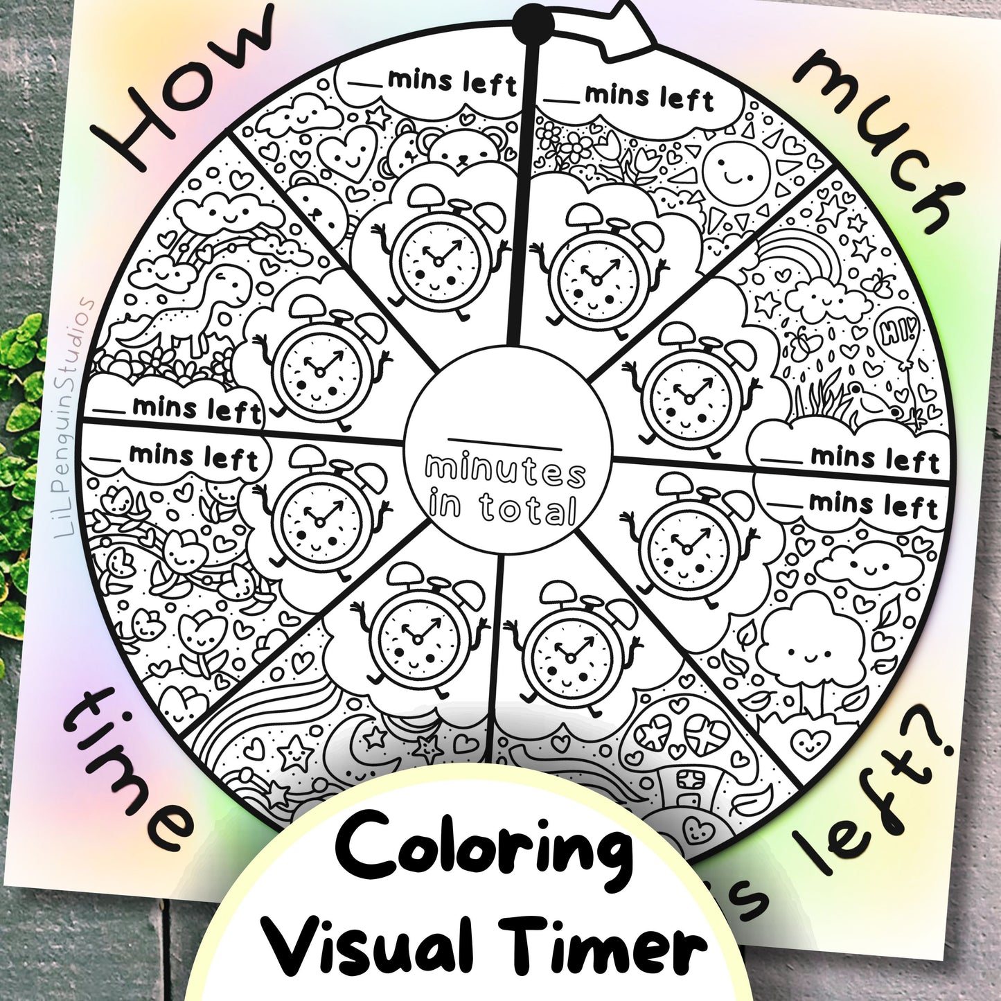 Autism Time-Management Bundle (Visual Timers, Planners, Cards)