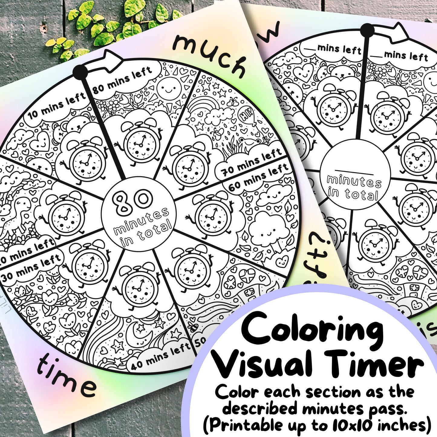 Autism Time-Management Bundle (Visual Timers, Planners, Cards)