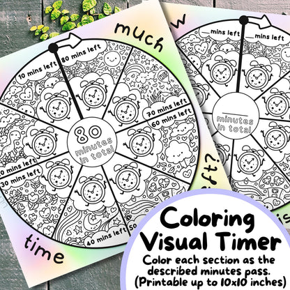 Autism Time-Management Bundle (Visual Timers, Planners, Cards)