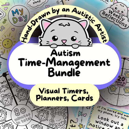 Autism Time-Management Bundle (Visual Timers, Planners, Cards)