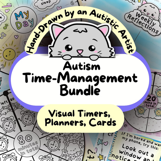 Autism Time-Management Bundle (Visual Timers, Planners, Cards)