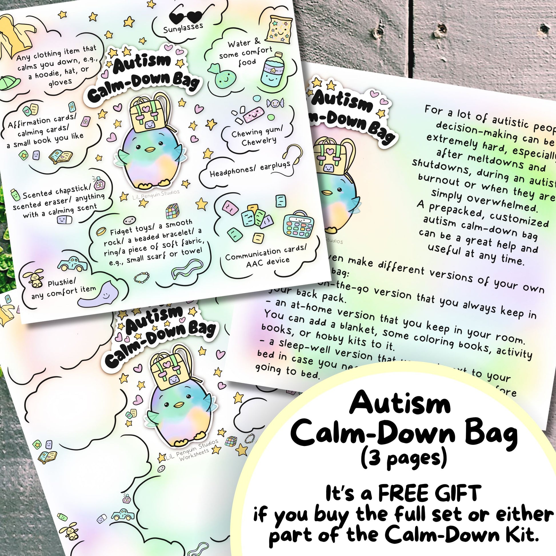Autism Calm-Down Kit for Therapists | LiL Penguin Studios autism-calm-down-kit-for-therapists-lil-penguin-studios