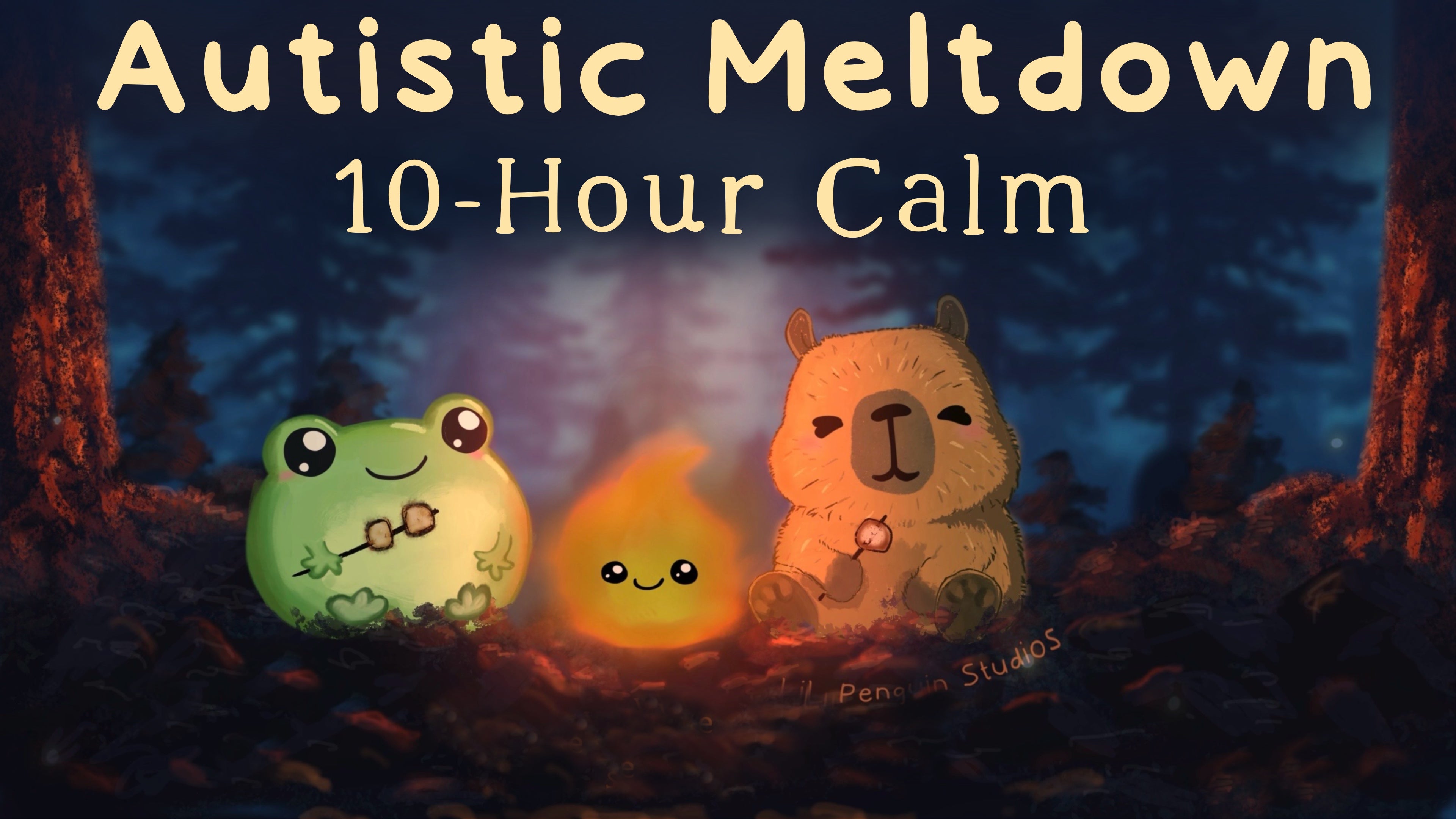 Load video: Calming Sensory Sounds for Autism Meltdowns: Brown Noise and Campfire Sounds with Soothing Visuals