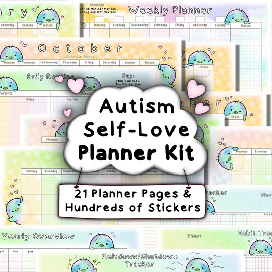 Autism Planner Kit (Printable, Undated) - Private Practice Use