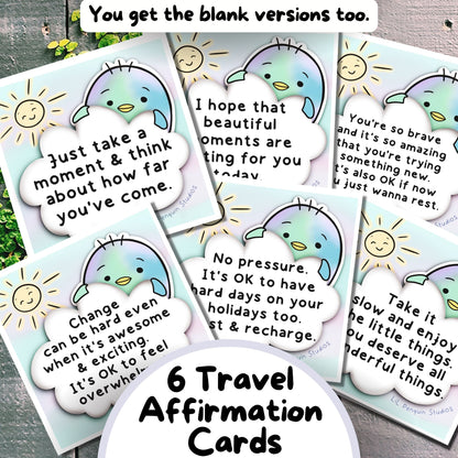 travel affirmation cards