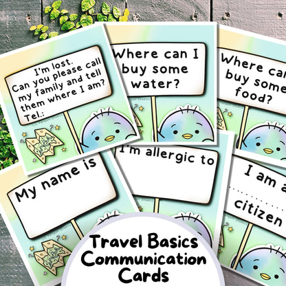 travel basics communication cards