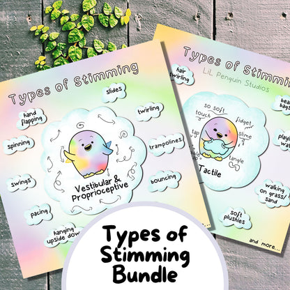 'Types of Stimming' Printable Bundle with Worksheets - Personal Use