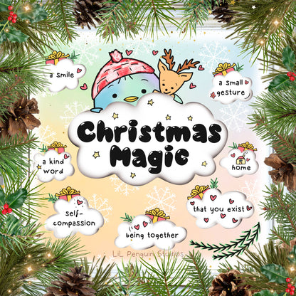 Christmas Magic Poster by LiL Penguin Studios
