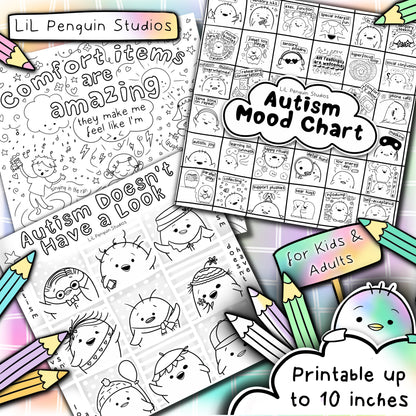 The Autism Coloring Poster Book