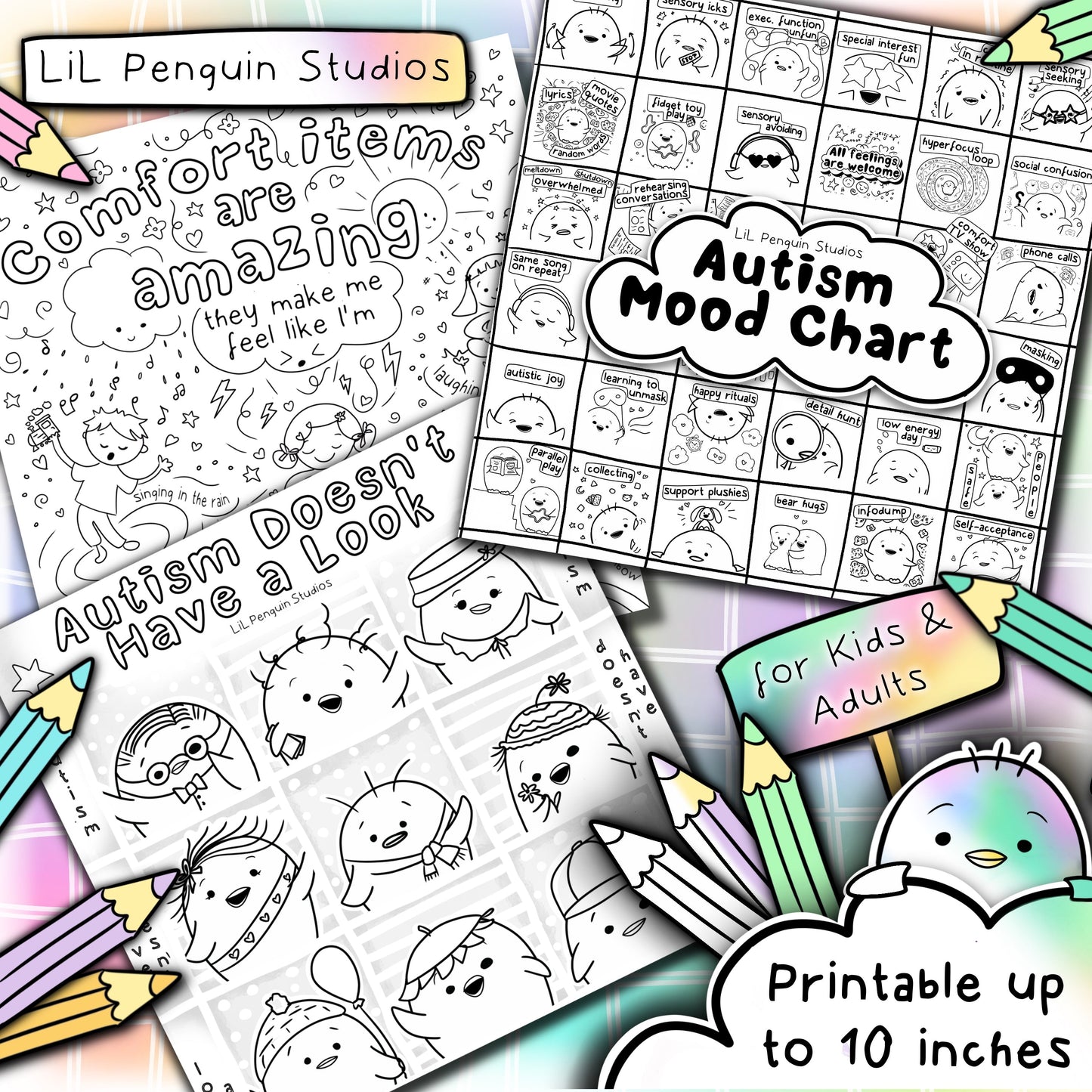 The Autism Coloring Poster Book (Digital) - Private Practice Use
