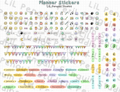 Printable Autism Stickers for planners and journals.