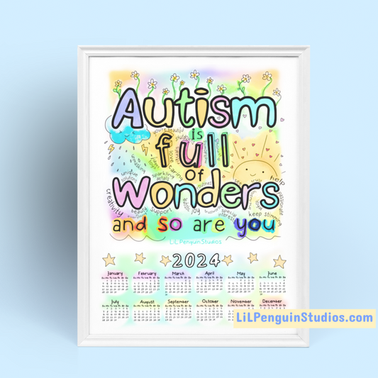 2024 'Autism Is Full of Wonders' Calendar (Digital)