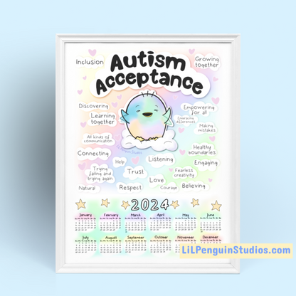 2024 Autism Acceptance Calendar (Digital)