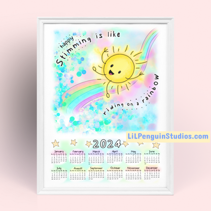 2024 'Happy Stimming' Calendar (Digital)