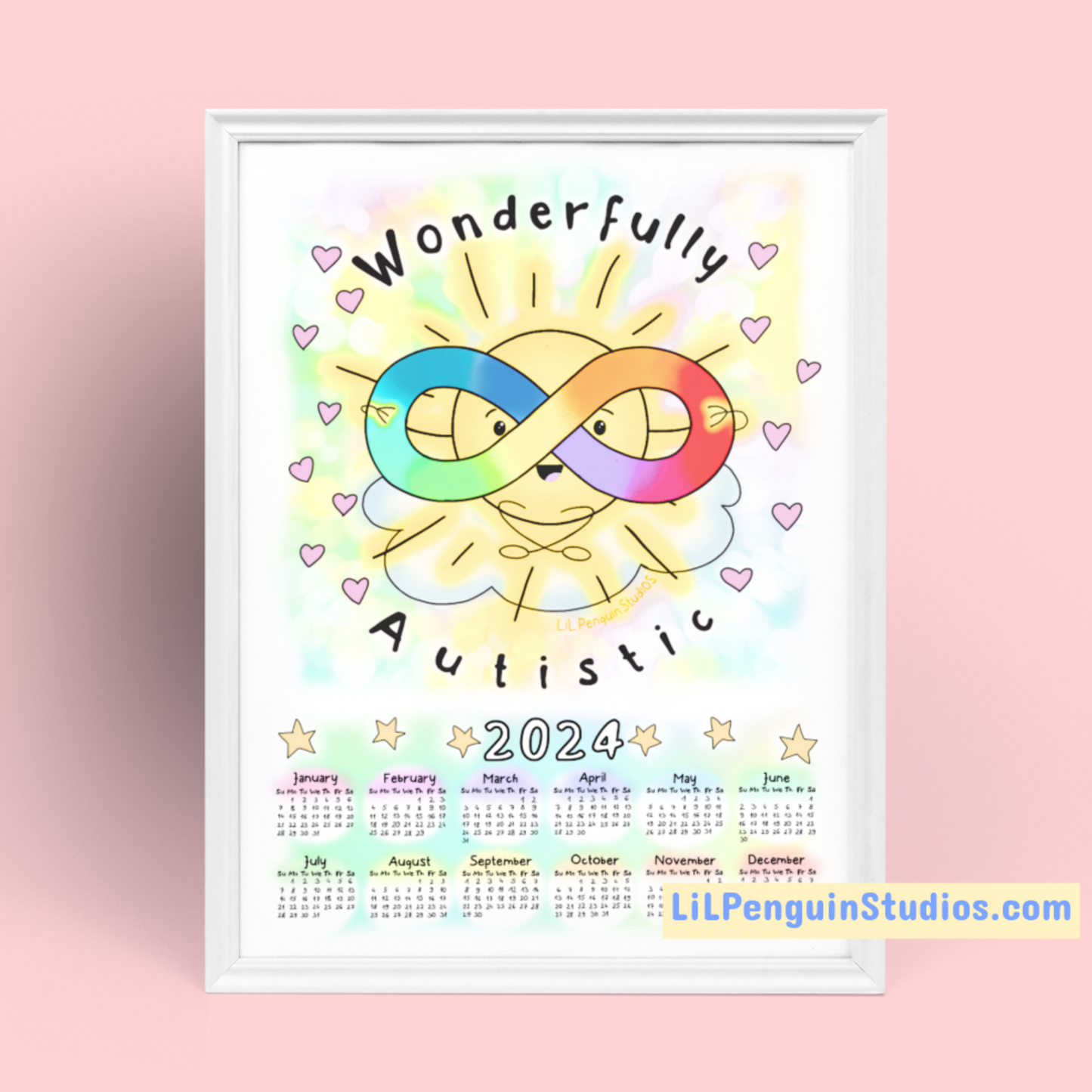 2024 'Wonderfully Autistic' Calendar (Digital)