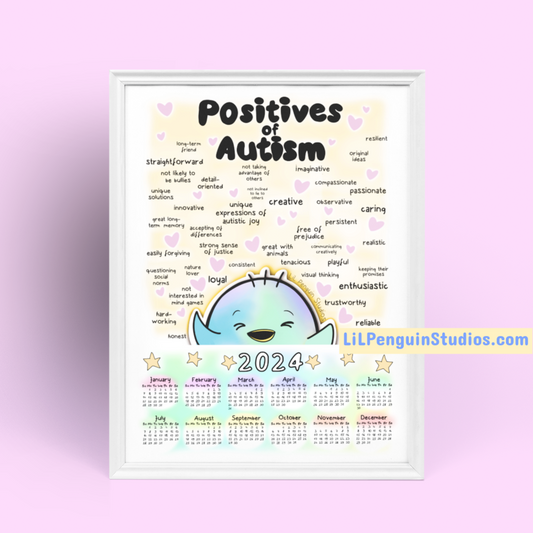 2024 'Positives of Autism' Calendar (Digital)