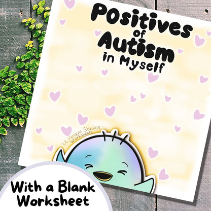 'Positives of Autism' Bundle with Worksheet