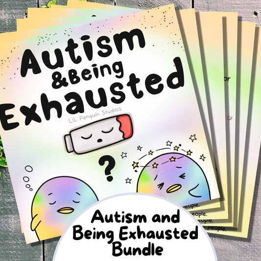 Autism and being exhausted printable bundle