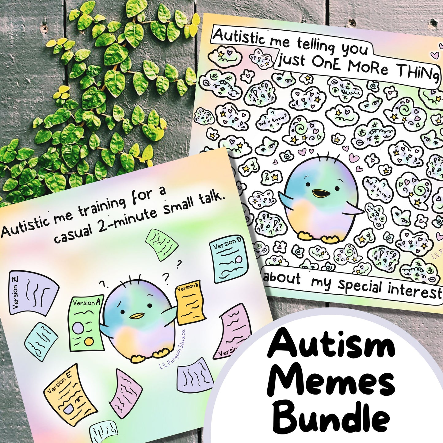 'Autism Memes' Printable Bundle - Personal Use