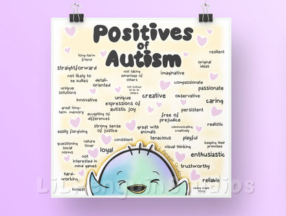 'Positives of Autism' Bundle with Worksheet