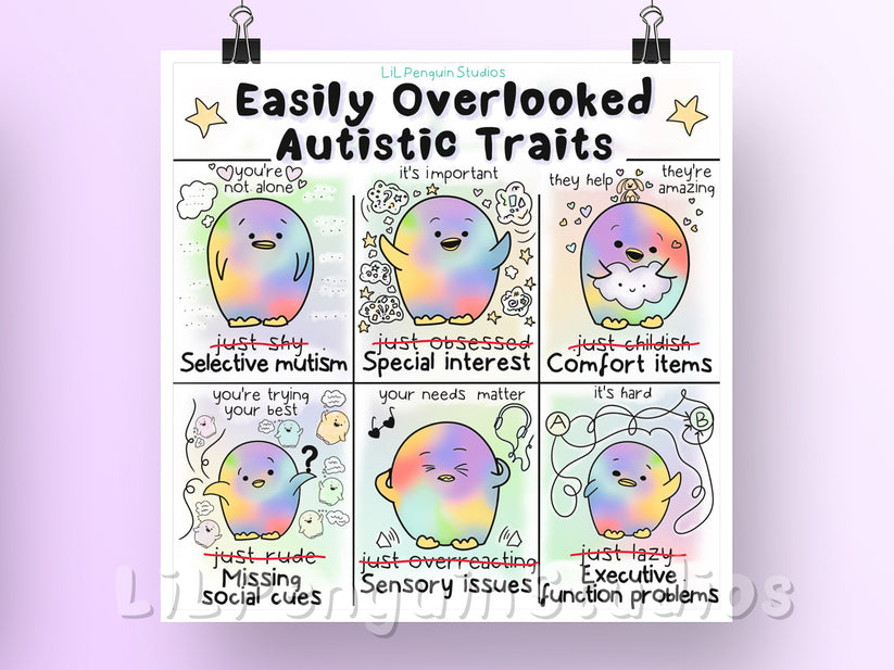 'Easily Overlooked Autistic Traits' | LiL Penguin Studios