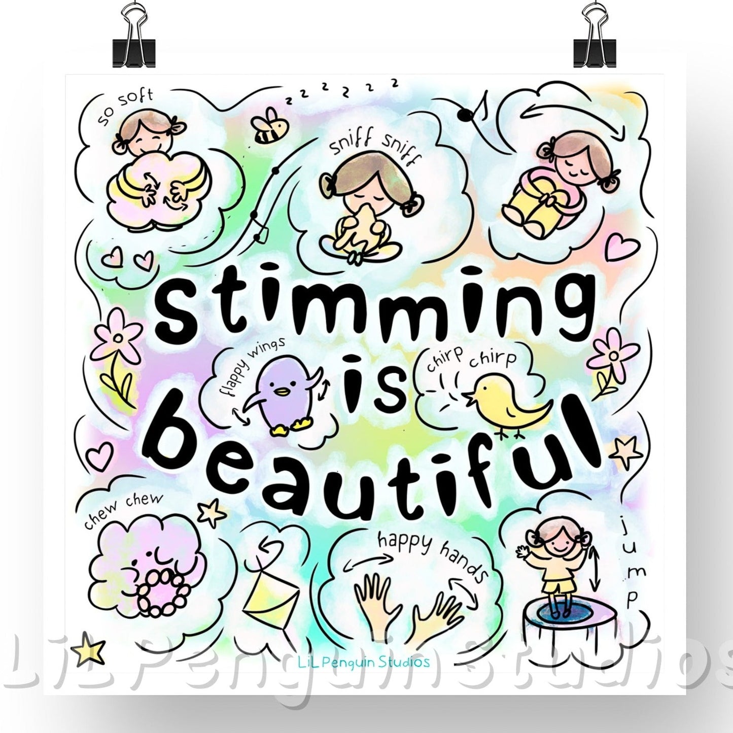 'Stimming Is Beautiful' DIGITAL Printable Poster- Personal Use