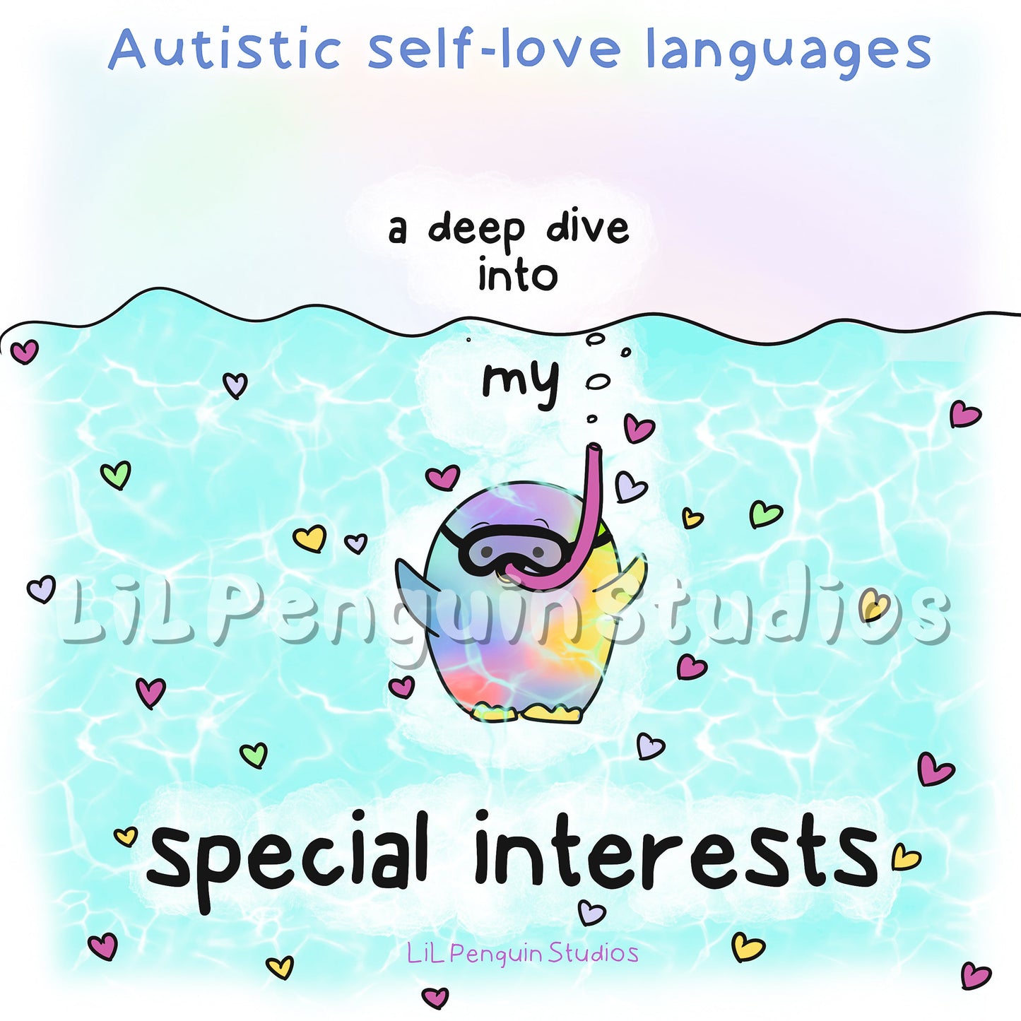 'Autistic Self-Love Languages' Printable Bundle - Private Practice Use