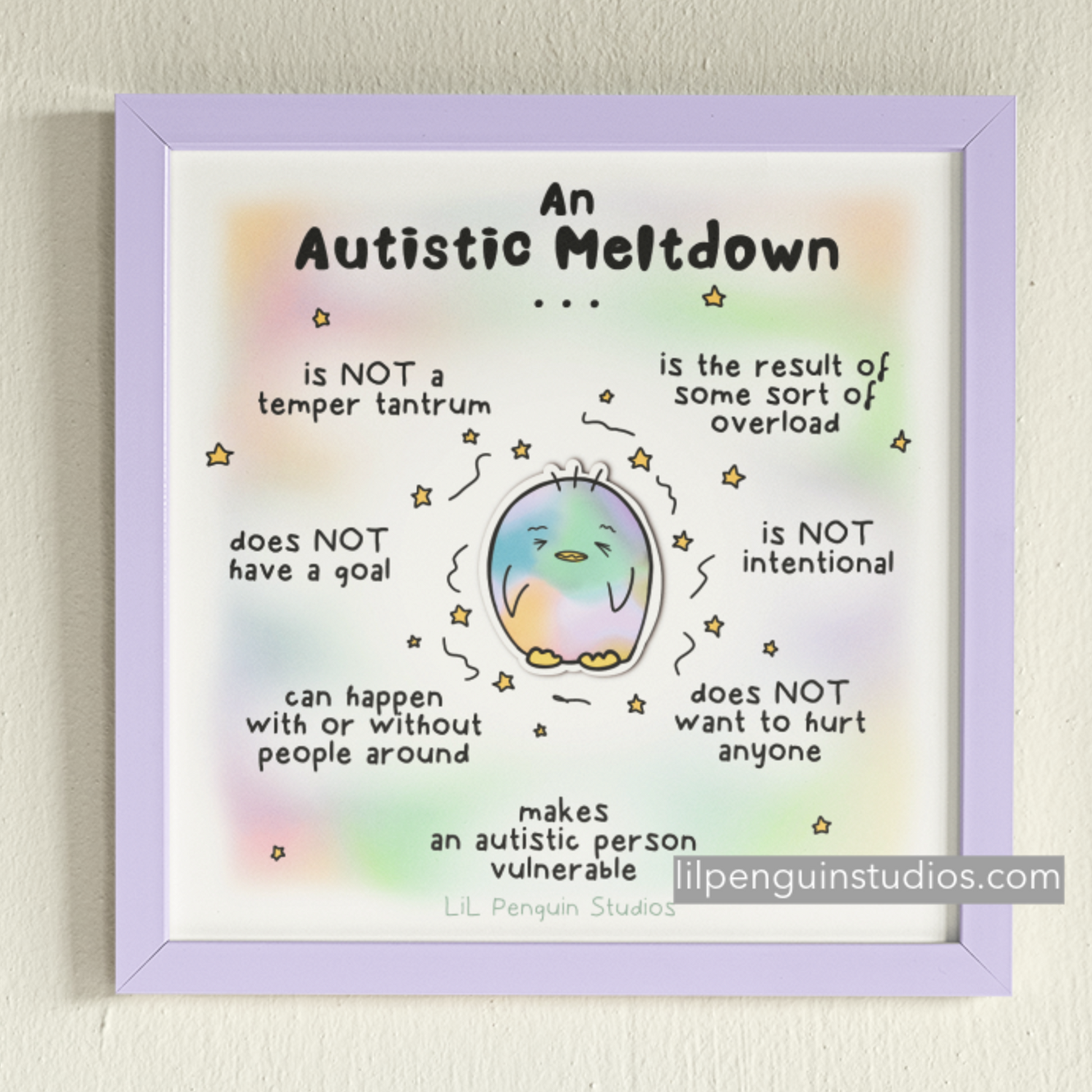 Autistic Meltdown digital art print.