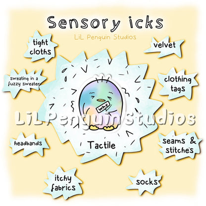 'Sensory Icks' Printable Bundle with Worksheets - For Institutions, journals, etc.
